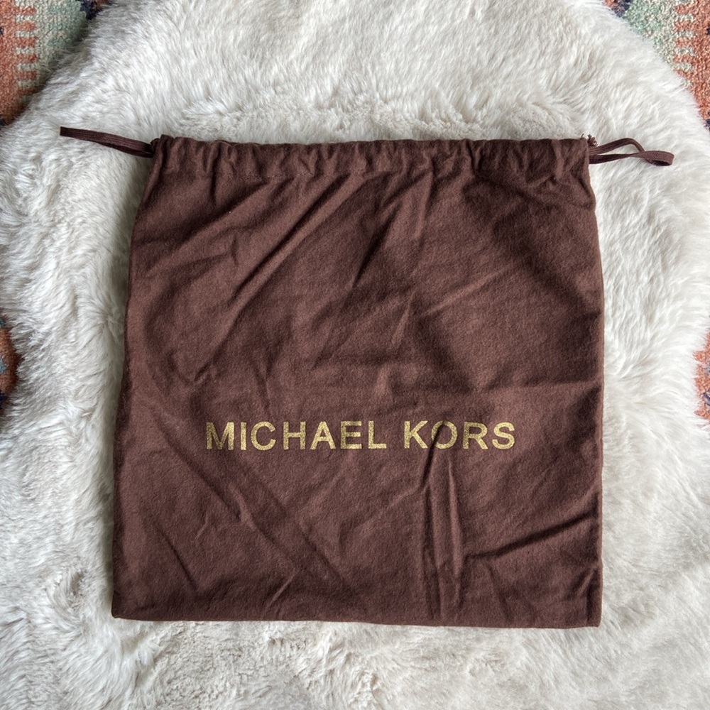 Michael Kors dust bag brown gold brand logo bag for shoes or purses / bags OS